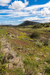 Mont Cérébou, au nord du Lac du Salagou, depuis le plateau du Cayroux