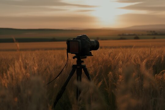 Appareil photo pr&ecirc;t pour la prise de vue