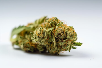 Fresh Medical marijuana and cannabis leaves