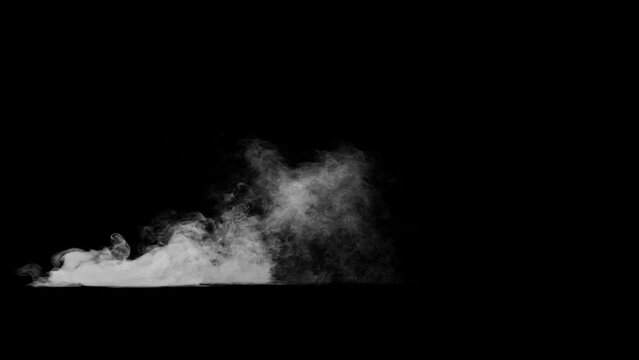 Smoke stream dry-ice effect VFX background 3d render