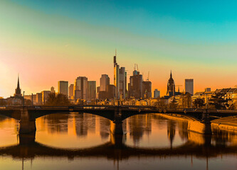 Fototapeta na wymiar skyline Frankfurt Germany