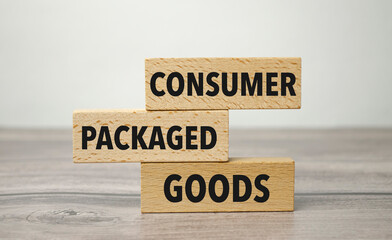 consumer packaged goods , business, financial concept. For business planning