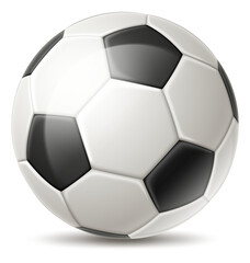 Soccer ball. Realistic football symbol. Goal sign