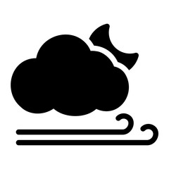 windy glyph icon