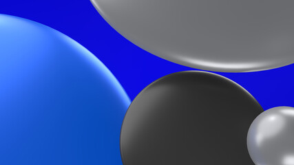 Geometric 3d colorful shapes. Abstract background with light colour palette.