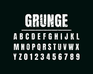 Fototapeta na wymiar Grunge Vector Fonts for cool Display or Titles
