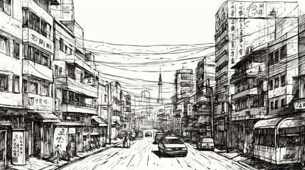 Figure Sketch Tokyo Generative AI