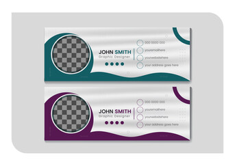 Email signature or social media cover design