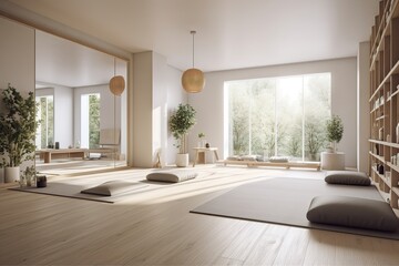 yoga room interior
