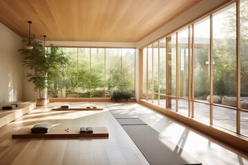 Fototapeta premium yoga room interior