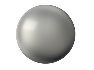 Metal sphere. Isolated. 3d illustration.