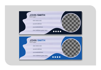 Minimalist email signature or email footer template