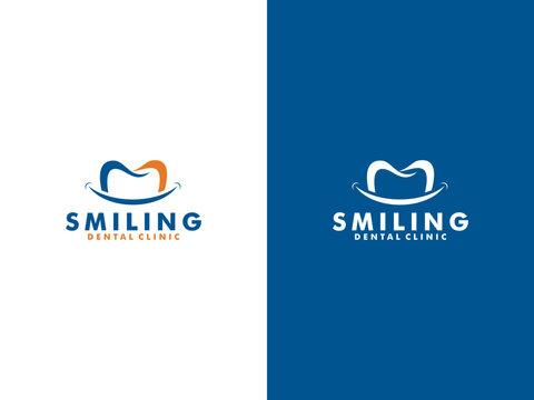 Smile Dental Logo. Dental Logo Design Vector