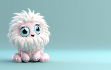 Obraz premium UFO day background with copyspace. Cute,cartoon aliens collection. Commercial banner. Room for Copy. Empty flat background. Generative ai.