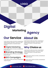 Corporate business flyer template design set with blue, white and red color
 marketing, business proposal, promotion, advertise,
 publication, cover page. new digital marketing flyer set.