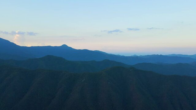 Journeying Through the Majestic Green Mountains of Liguria from Above