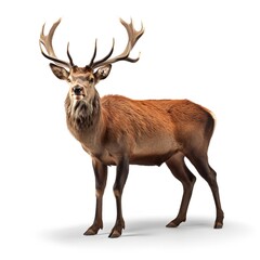 Fototapeta premium deer isolated on white background
