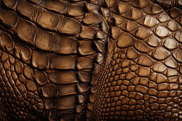 Genuine leather texture with imitation of exotic reptile with a matte surface, trendy background. AI generated