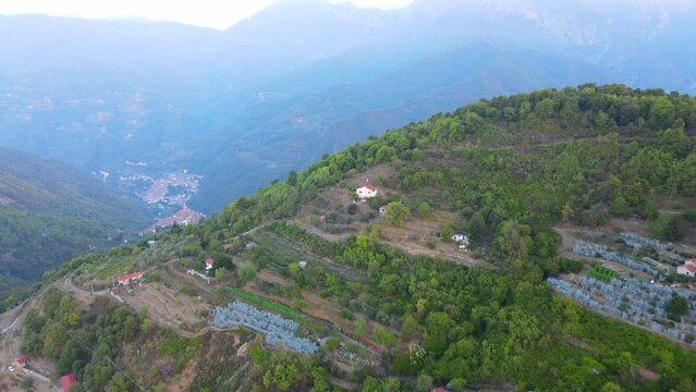 Discovering the Hidden Gems of Green Ligurian Mountains from Above