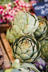 artichokes at the farmer's market