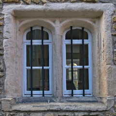old window in a wall