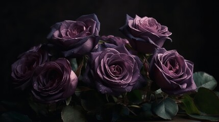 Violet rose Generative AI