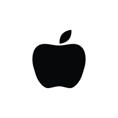 apple icon. vector black apple symbol