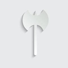 axe icon vector viking weapon sign