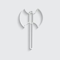 axe icon vector viking weapon sign