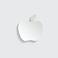 apple icon. vector black apple symbol