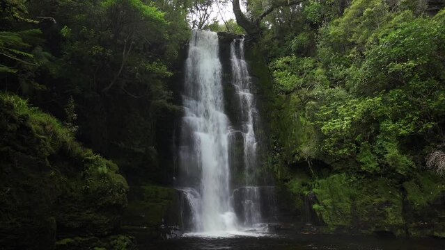 McLean falls located in Otago Region, South Island of New Zealand
