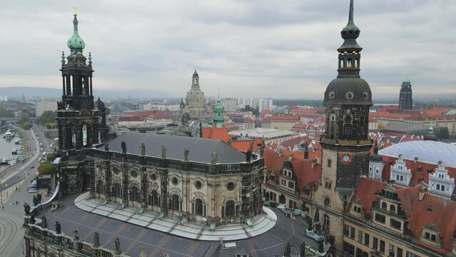 Discover Dresden's Historic Heartbeat: A Breathtaking Drone Tour of the City's Central Square
