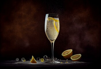 Instead of champagne, the French 75 drink uses lemon hard seltzer. Generative AI