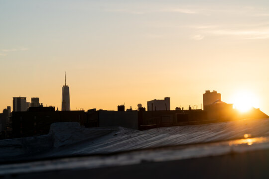 Silhouette Skyline New York City