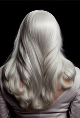 Naklejka premium Beautiful woman hairstyle, back view.
