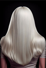 Naklejka premium Beautiful woman hairstyle, back view.