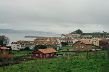 Muxia, a small coastal town and tourist destination at the Coast of Death, La Coruna, Galicia, Spain - nov, 2021