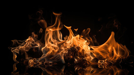 Fototapeta premium Flamme Feuer