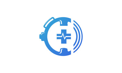 Creative Vector Illustration Business Logo Design. Angiography CT Logo Design