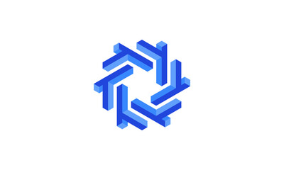 Creative Vector Illustration Business Logo Design. Initial Letter T and Letter F