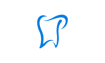 Creative Vector Illustration Business Logo Design. Initial Letter LP and Dental Tooth Concept.