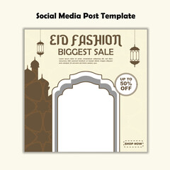 Eid Fashion Social Media Sale Post Template