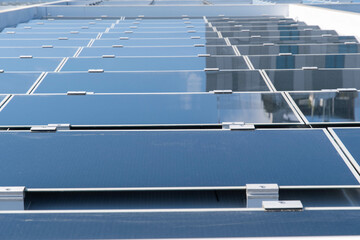 solar panels on the roof
