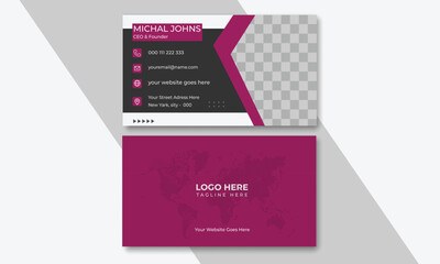 Modern business card design, Creative business card design, Official business card design, Concept