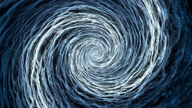 Spiral vortex particles  simulation tunnel