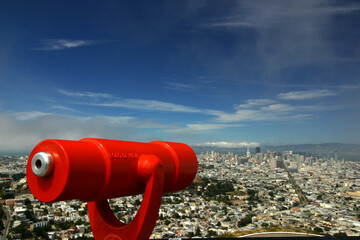 Blick vom Aussichtspunkt Twin Peaks über San Francisco