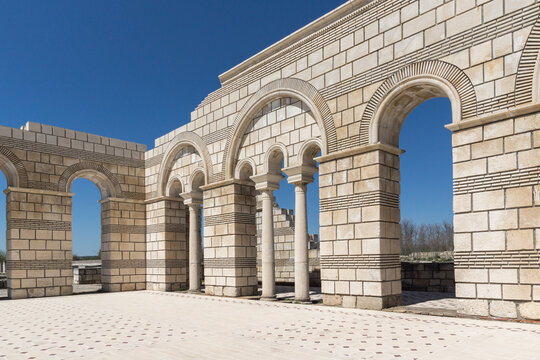 Ruins of The Great Basilica,  Pliska, Bulgaria