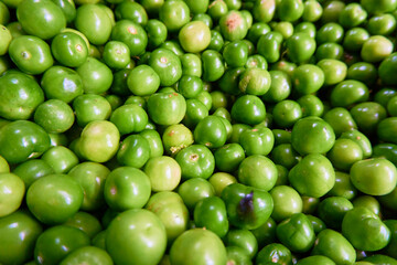 Green tomatoes called miltomate in Guatemala