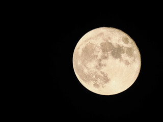 Obraz premium 月とコピースペース