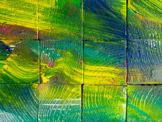 Colorful wooden textures. Pine texture painted in different colours.